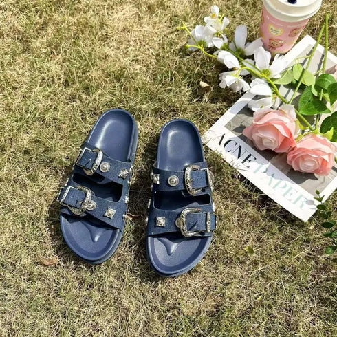 'Rosamund' Flat Open Toe Sandals - Celes Fashion